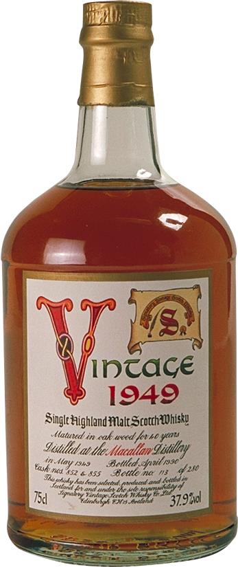 Macallan Signatory Vintage 1949 Highland Single Malt Scotch - Cask 852 & 855