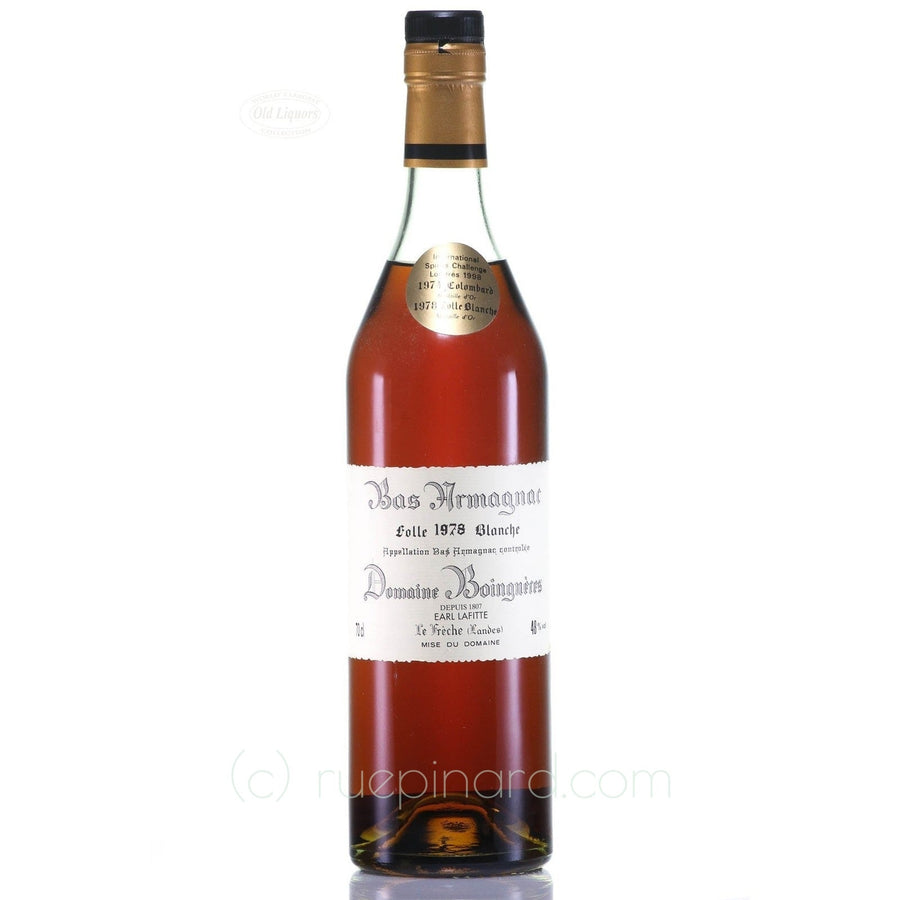 Armagnac 1978 Domaine Boingn res SKU 7711