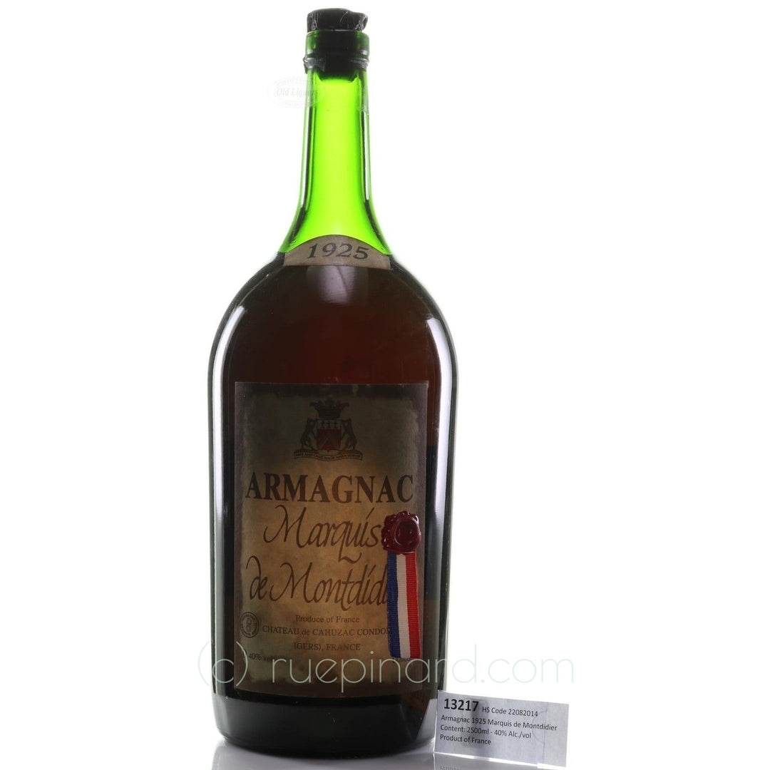 Armagnac 1925 Marquis Montdidier SKU 13217