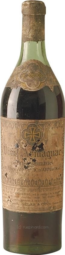 1924 Armagnac Pères Cordeliers Gèlas & Cie Ténaréze, Abbaye de Vic - Rue Pinard