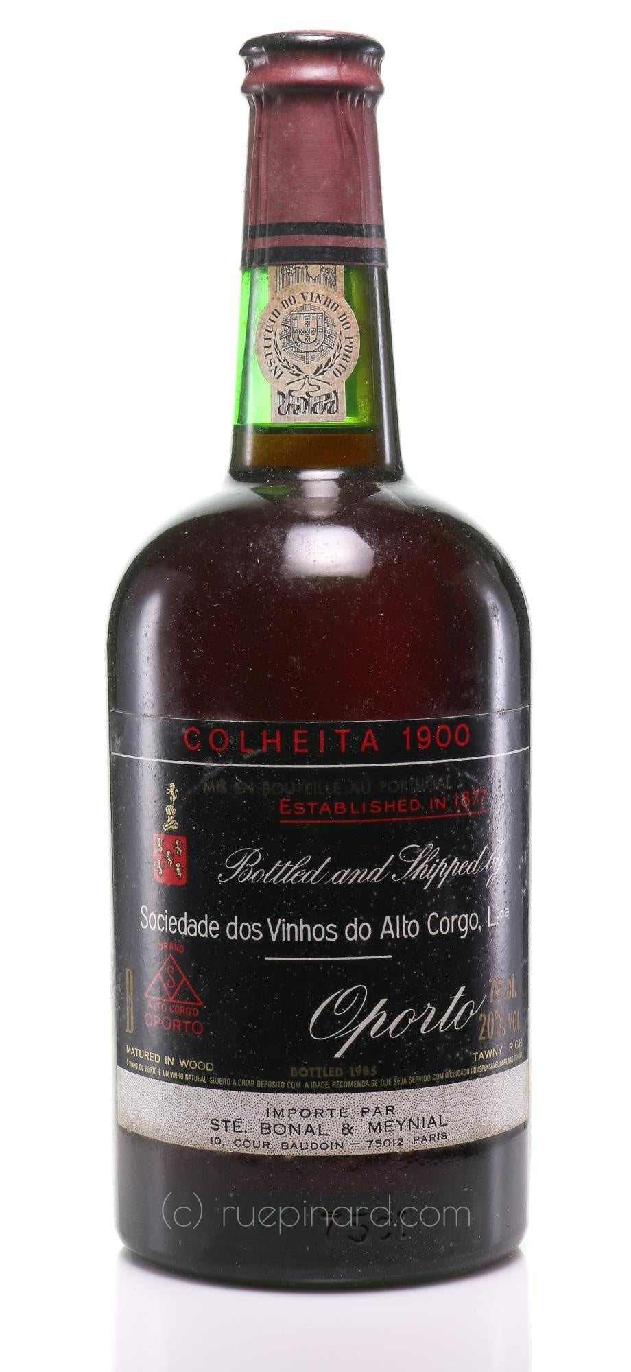 Sociedade dos Vinhos do Alto Corgo Colheita Port 1985 in Wooden Case - Rue Pinard