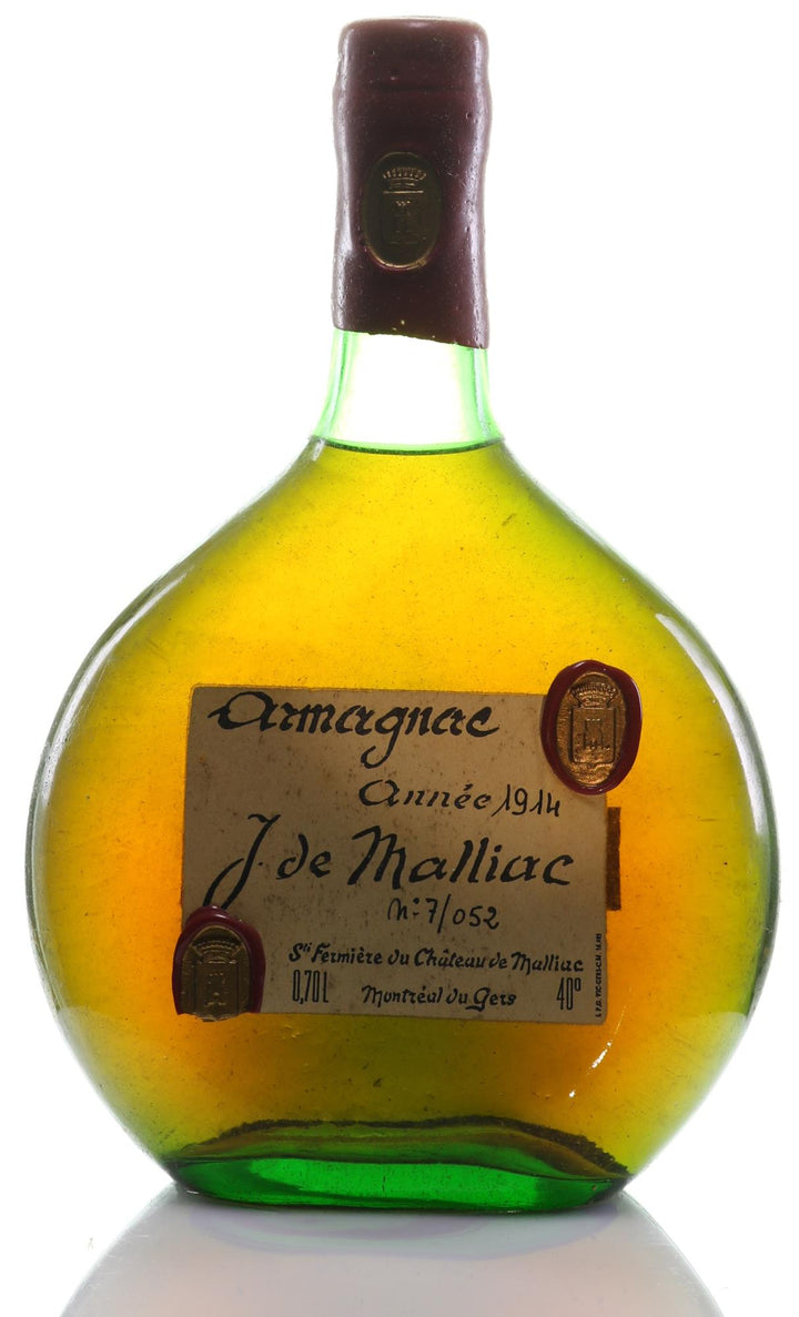 Armagnac 1914 Malliac Vintage Spirit - Rare Bottle No. 7/052