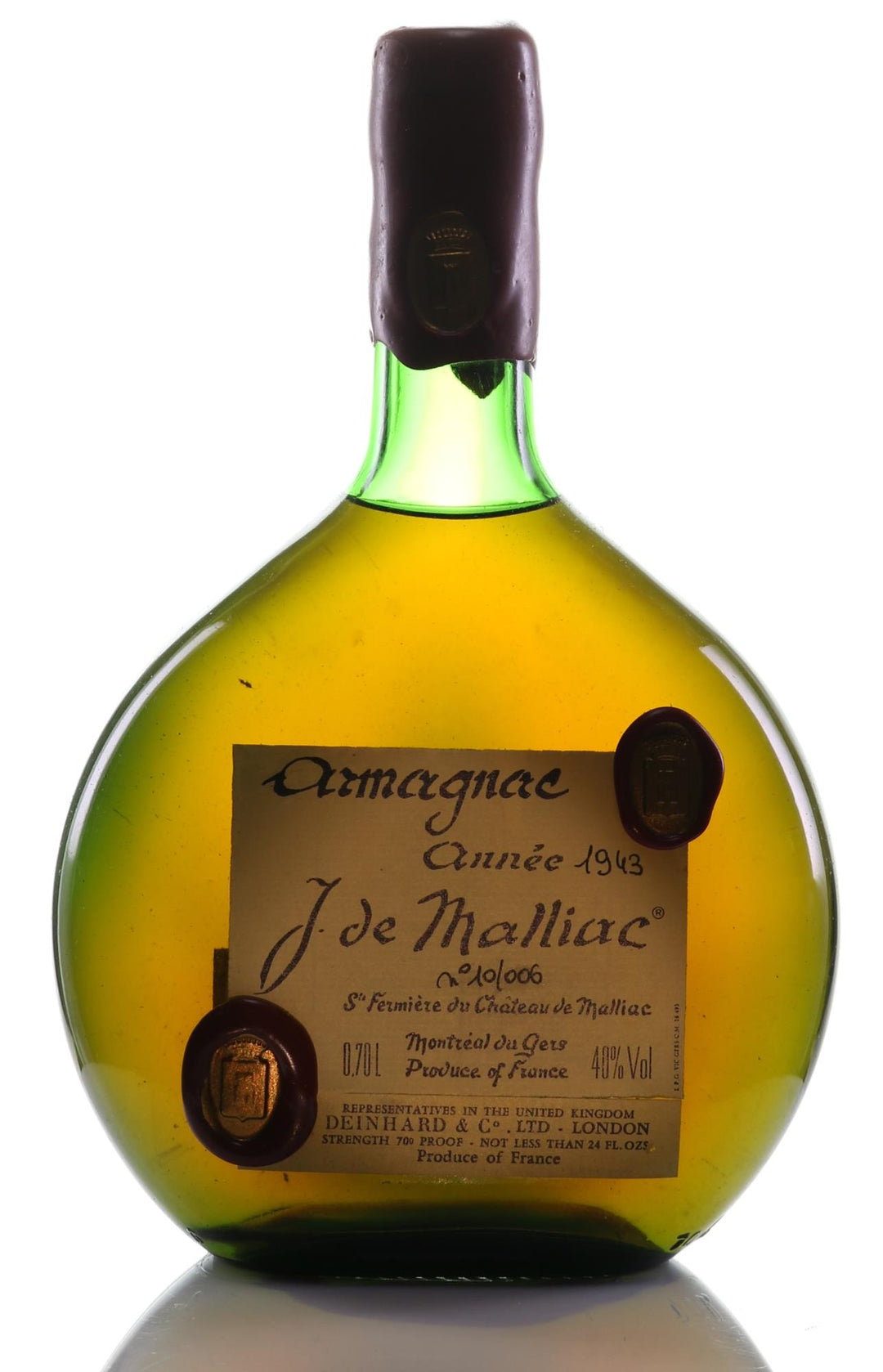 1943 Armagnac Malliac Deinhard - Vintage Gem from Gascony