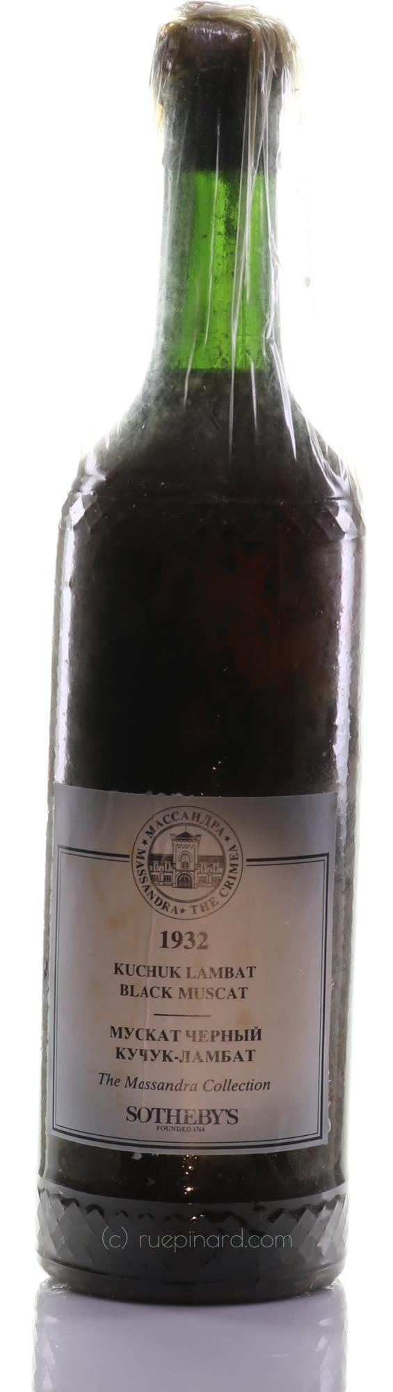 Massandra 1932 Pale Amber Dessert Wine - Rue Pinard