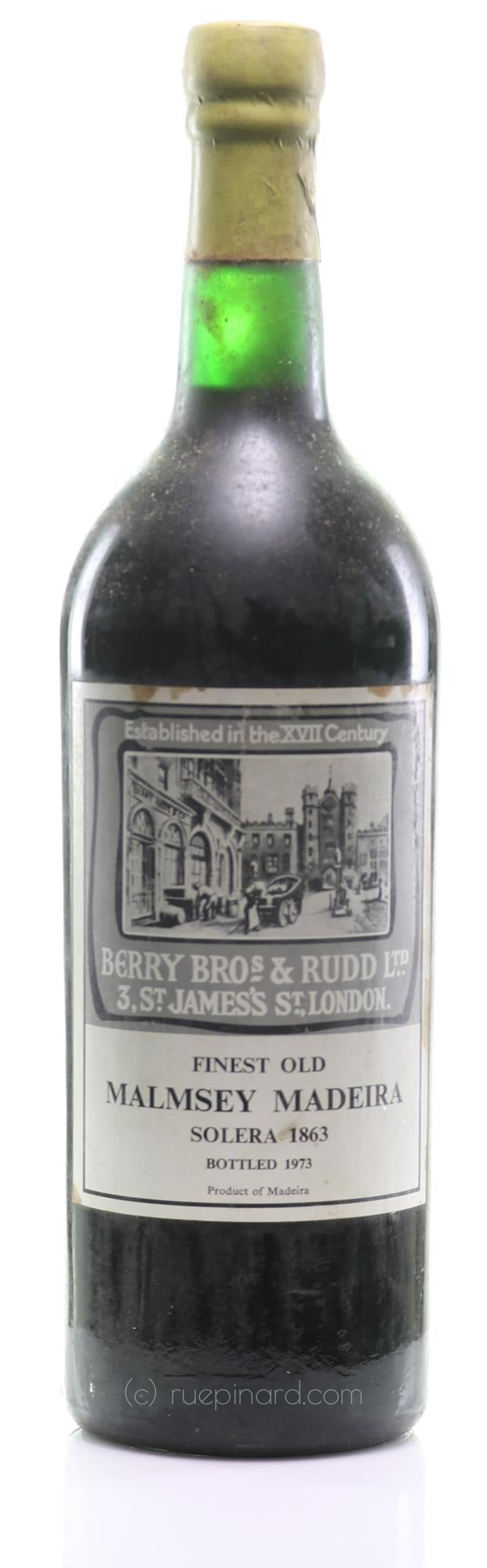 Berry Brothers & Rudd 1863 Malmsey Madeira - Rue Pinard