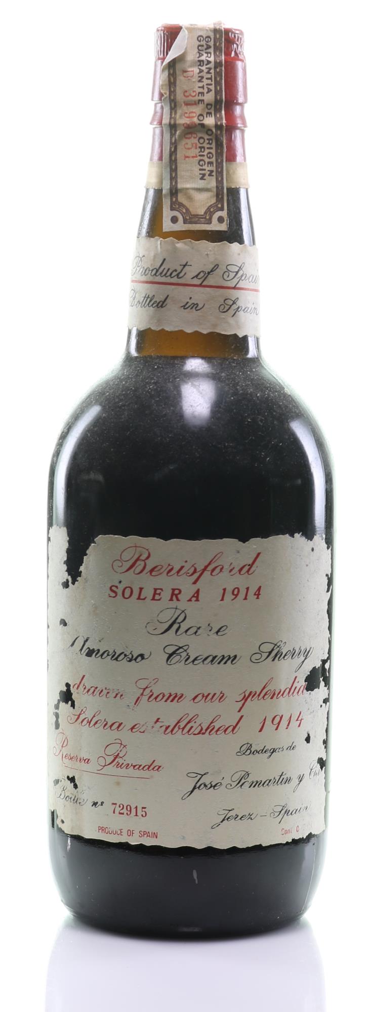 1914 Berisford Reserva Privada Solera Amoroso Cream Sherry