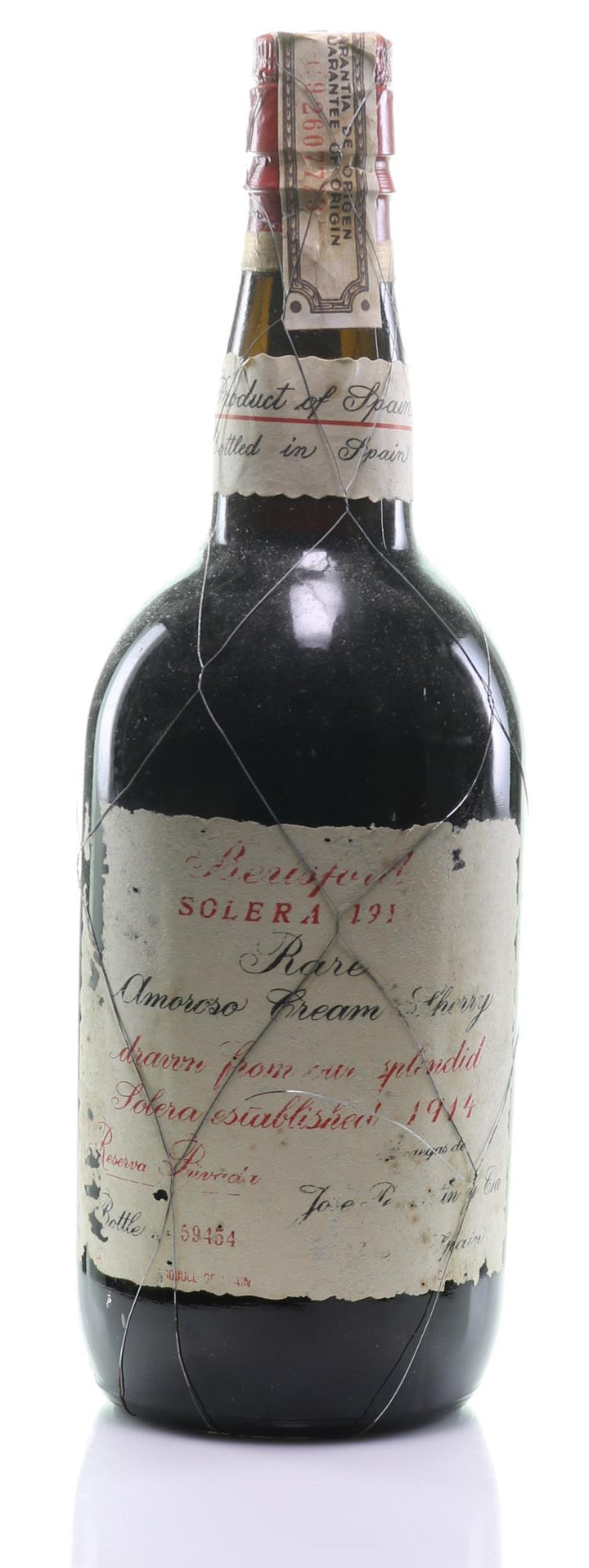 1914 Berisford Amoroso Cream Sherry Reserva Privada Solera