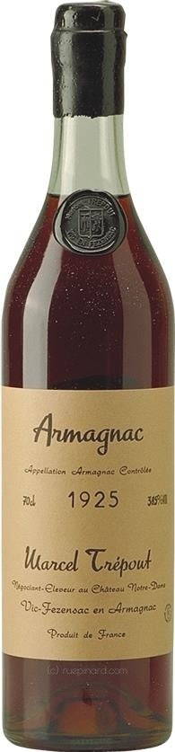 Marcel Trépout Armagnac 1925 70cl, Château Notre-Dame, Ténaréze - Rue Pinard