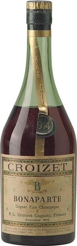 1914 Croizet B. Léon Cognac Fine Champagne - Collector's Item - Rue Pinard