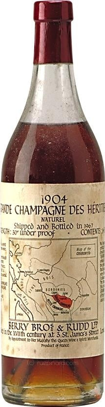 Berry Brothers & Rudd 1904 Grande Champagne des Héritiers Cognac - Rue Pinard