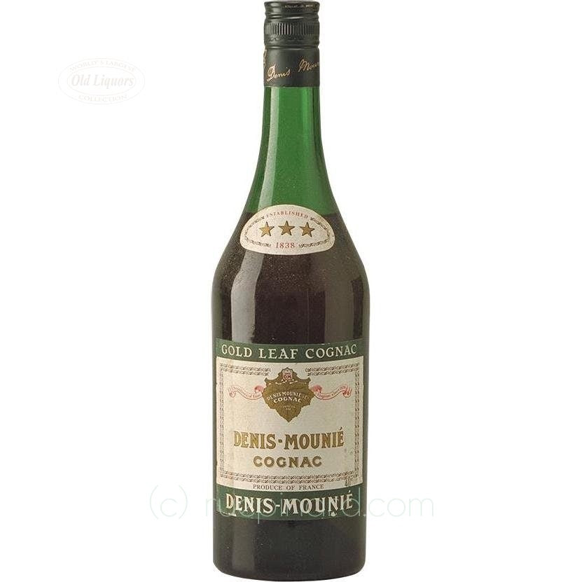 Denis-Mounié Gold Leaf Cognac 1980s Three Stars Designation