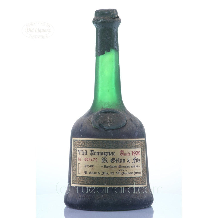 Armagnac 1939 Gelas Fils SKU 5356