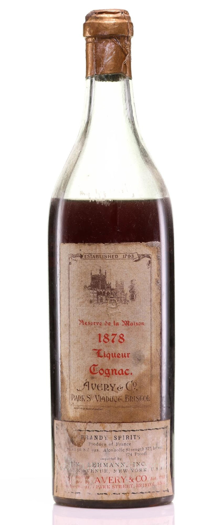 1878 Avery & Co Réserve de la Maison Liqueur Cognac - Rue Pinard