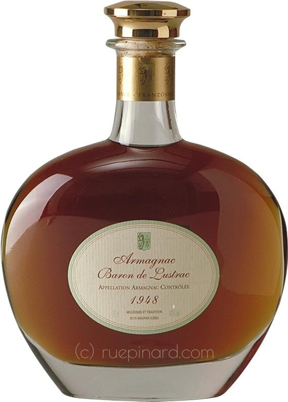 1948 Baron de Lustrac Armagnac Carafe, Grand Bas-Armagnac - Rue Pinard