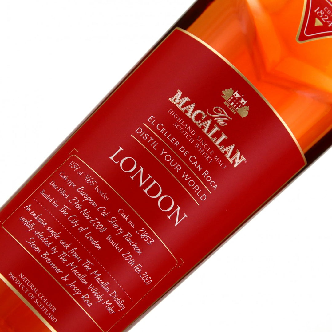 Macallan Distil Your World London - Cask 21853 Whisky 2008