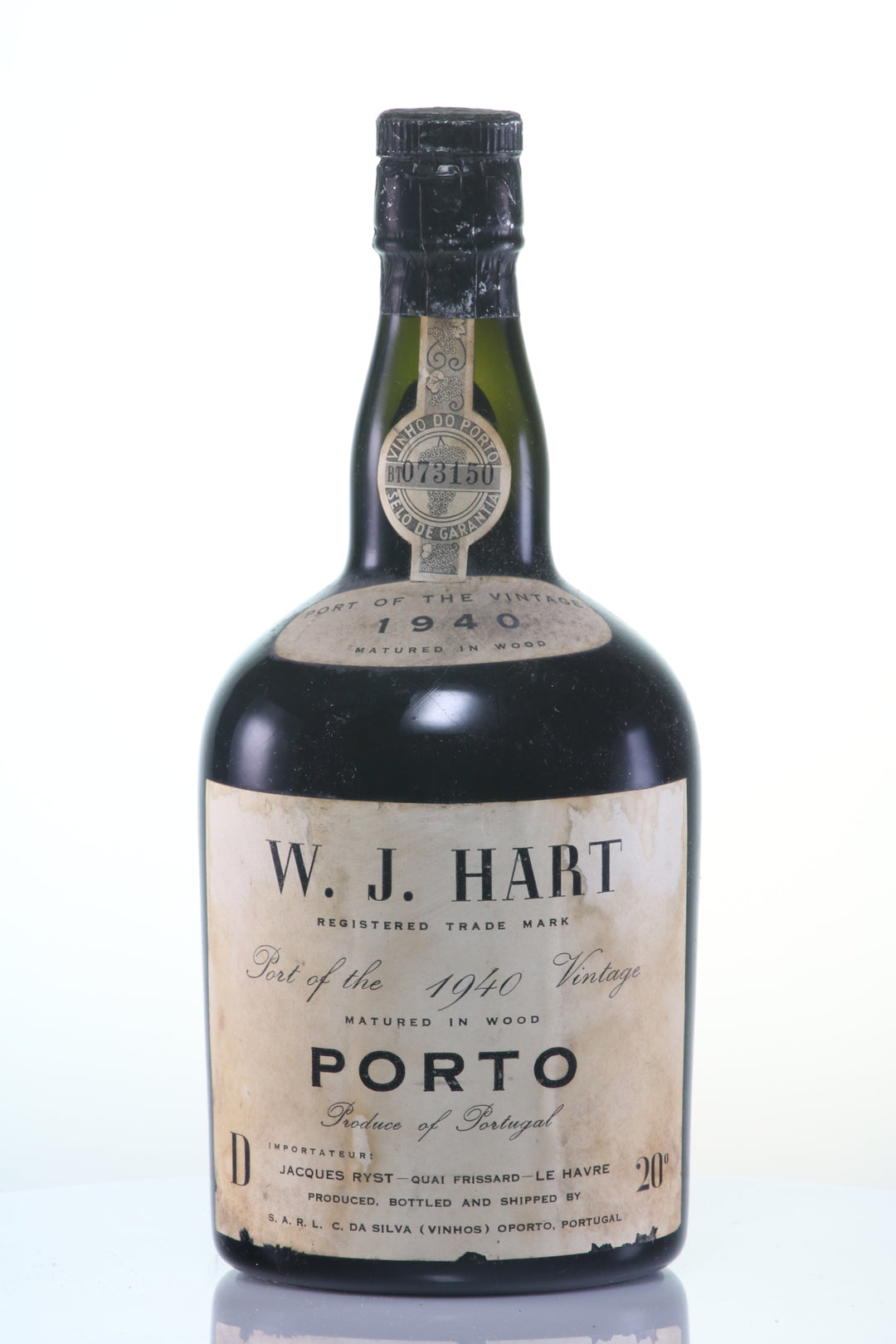 1940 Hart W.J. Vintage Port - Matured in Wood