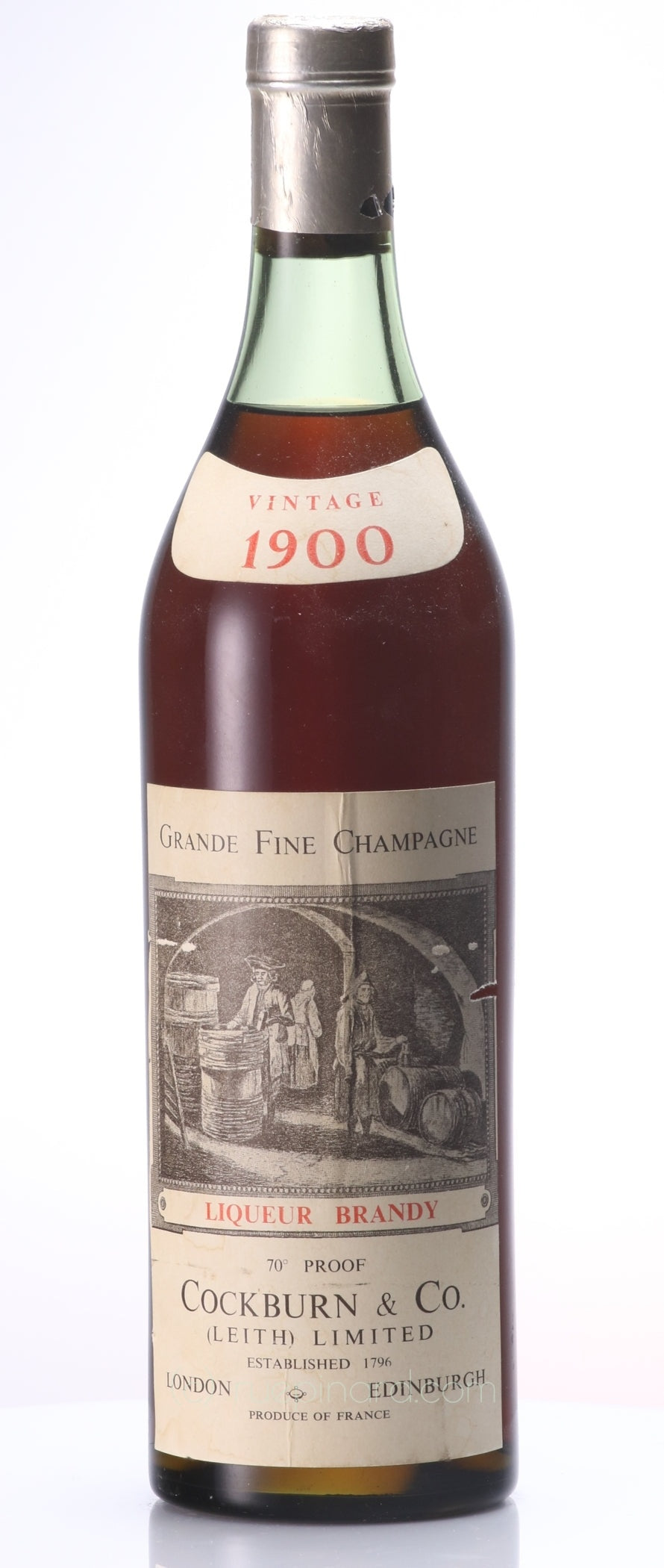 Cockburn & Co Grande Fine Champagne Cognac Liqueur Brandy 1900 - Rue Pinard