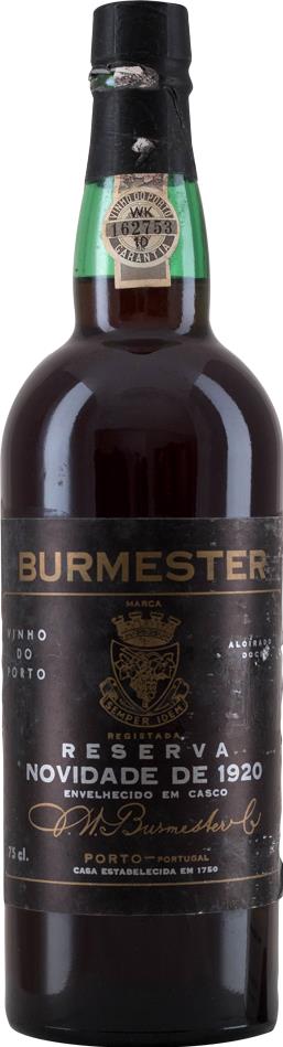 Burmester 1920 Reserva Novidade Port - Luxury Edition