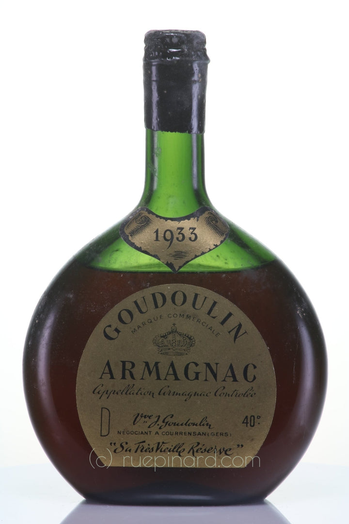 Armagnac Goudoulin 1933 Tres Vieille Réserve - Rue Pinard