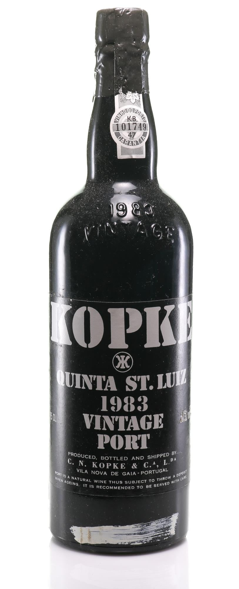 1983 Kopke Vintage Port, Quinta St. Luiz - Rue Pinard