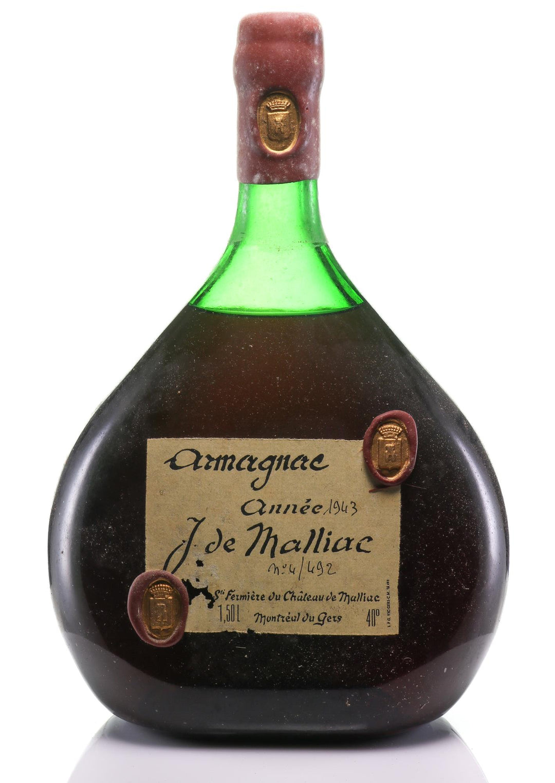 1943 Maison Malliac Armagnac Magnum No.4 in Wooden Box