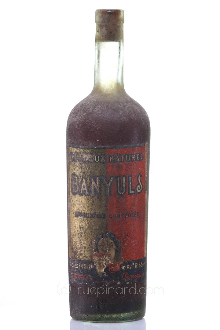 Cognac Banyuls Louis Philip Vin Doux Naturel, 1L, NV - Rue Pinard