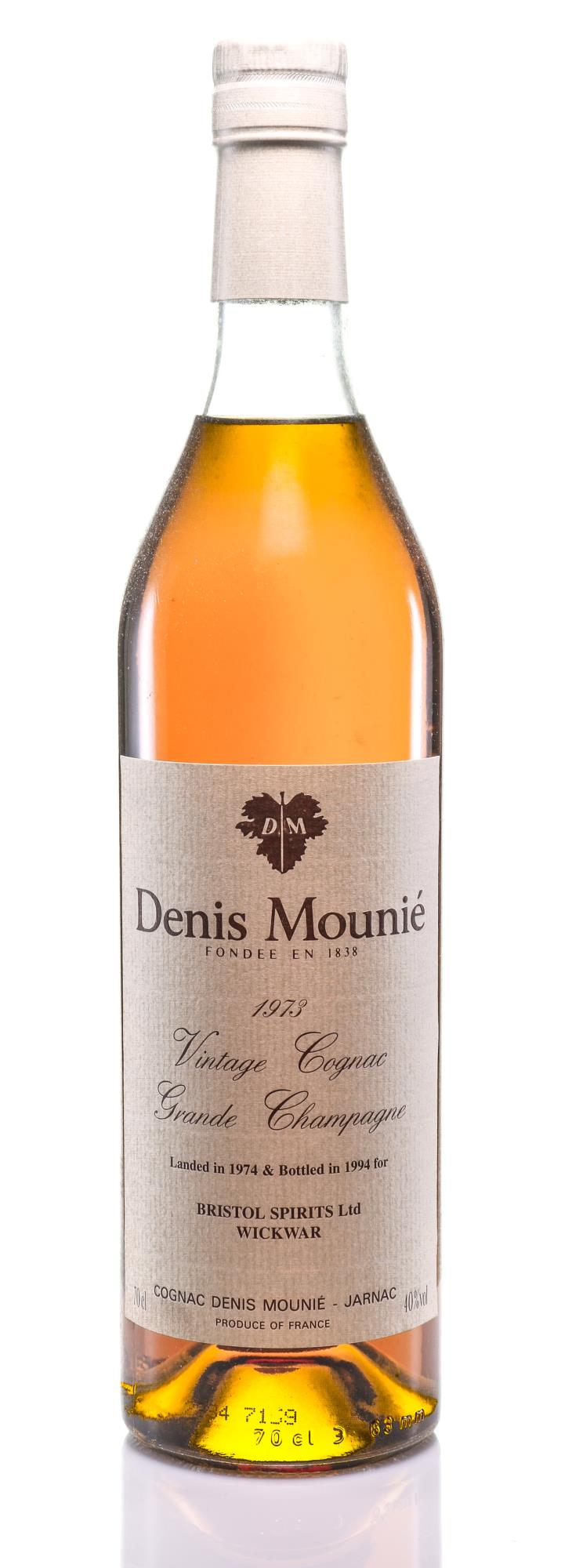 1973 Denis-Mounié Cognac Grande Champagne - Bottled 1994