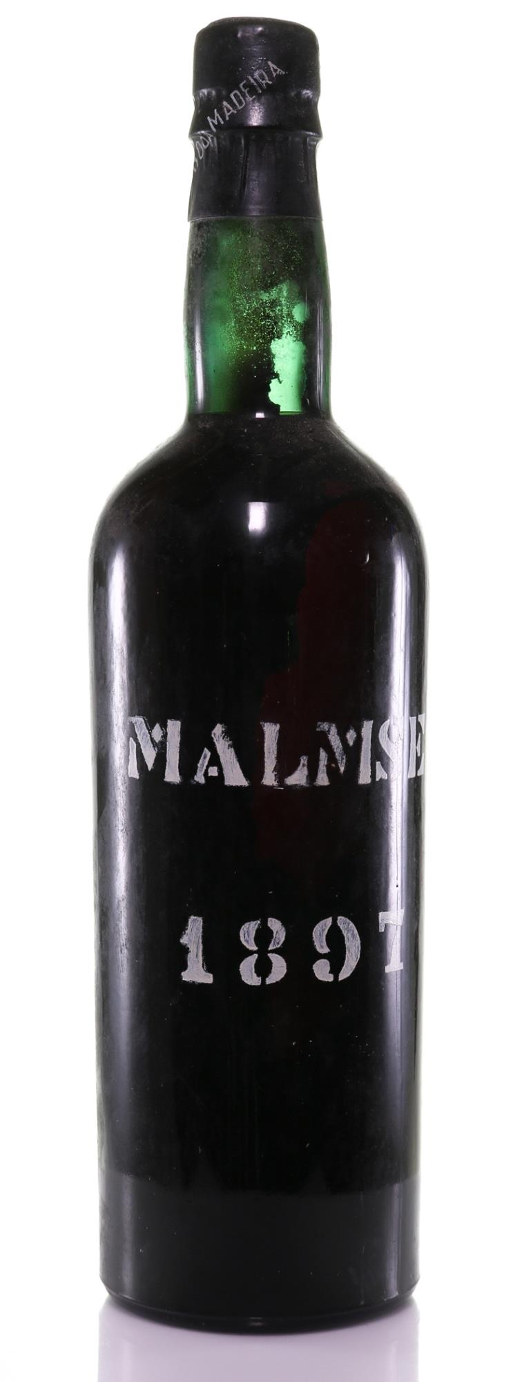 1897 Malmsey Madeira - Rare Stencilled Bottle