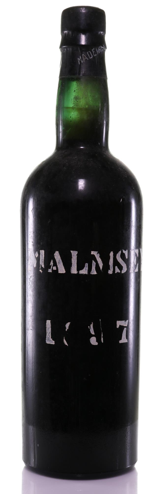 1897 Malmsey Madeira Stencilled Bottle