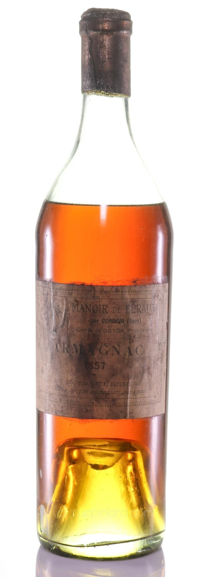 Armagnac Domaine de Béraut 1857 Eau de Vie Garanties Naturelle - Rue Pinard