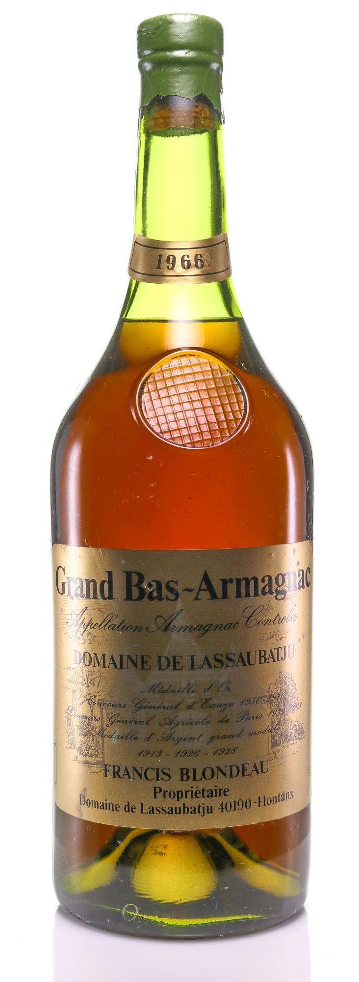 1966 Domaine de Lassaubatju Grand Bas-Armagnac Magnum