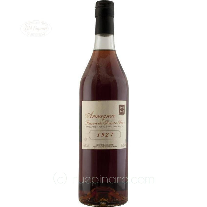 Armagnac 1927 Baron de Saint-Feux - LegendaryVintages