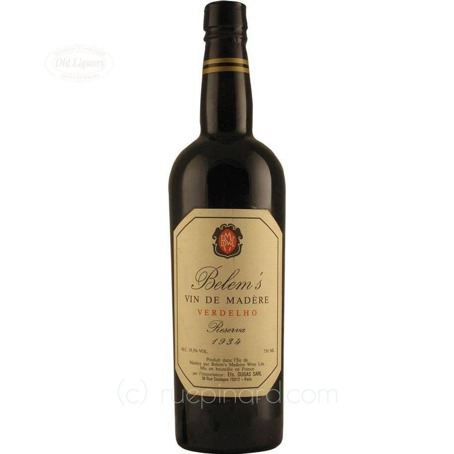 Madeira 1934 Belem's - LegendaryVintages