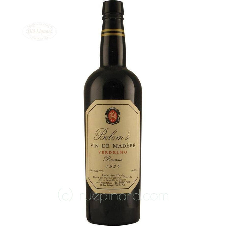 Madeira 1934 Belem's - LegendaryVintages