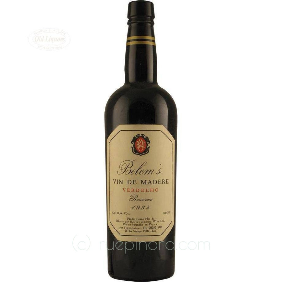 Madeira 1934 Belem's - LegendaryVintages