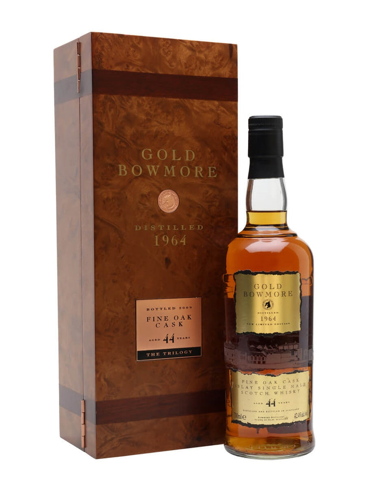 Bowmore Trilogy (Black 42YO, White 43YO, Gold 44YO) Whisky 1964