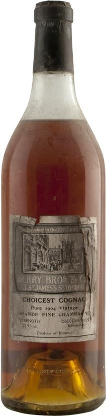 Berry Brothers & Rudd 1904 Grande Fine Champagne Cognac - Rue Pinard