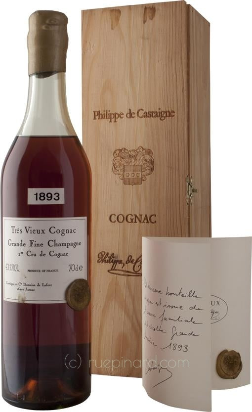 Philippe de Castaigne 1893 Tres Vieux Cognac 1er Cru, 43% ABV - Rue Pinard