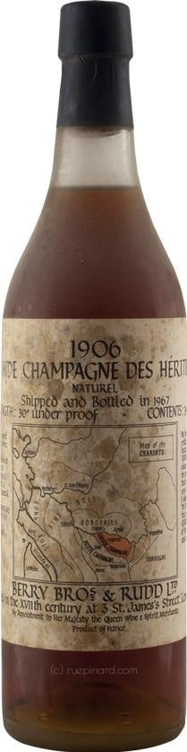 1906 Grande Champagne "Berry Brothers & Rudd", Cognac - Rue Pinard