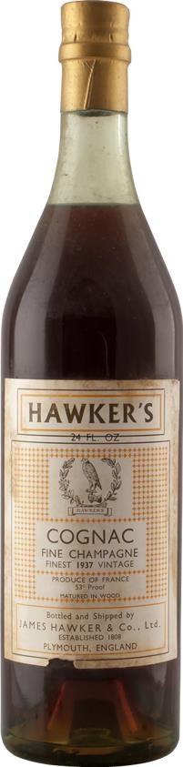 1937 Hawker's Finest Vintage Cognac - Fine Champagne