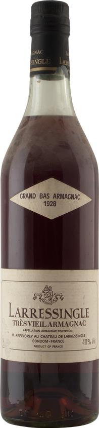 Armagnac 1928 Larressingle  Très Vieil (1x70cl) - Rue Pinard