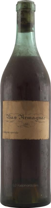 Bas Armagnac 1881 Réserve Spéciale - Rue Pinard