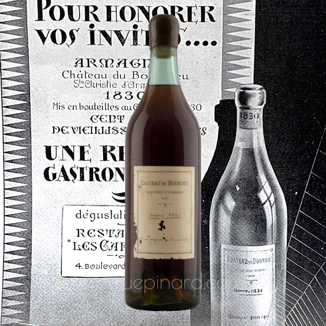 Château du Bourdieu 1830 Bas-Armagnac 100 year old Cognac - Rue Pinard