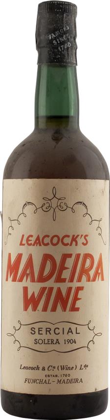 1904 Leacock's Solera Sercial Madeira