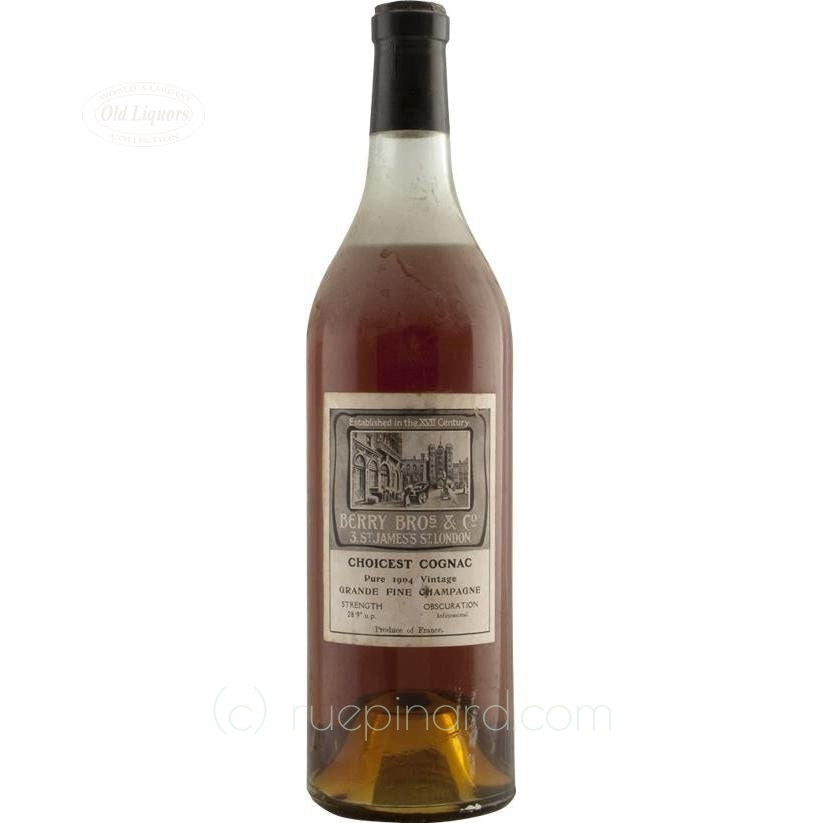 Cognac 1904 Berry Brothers Rudd SKU 4681