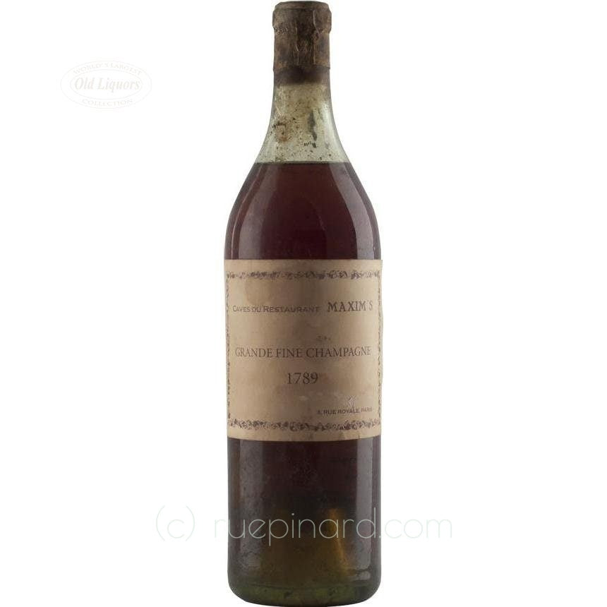 Cognac 1789 Maxim Caves Restaurant SKU 4896