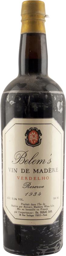 Belem's Verdelho Reserva Madeira 1934