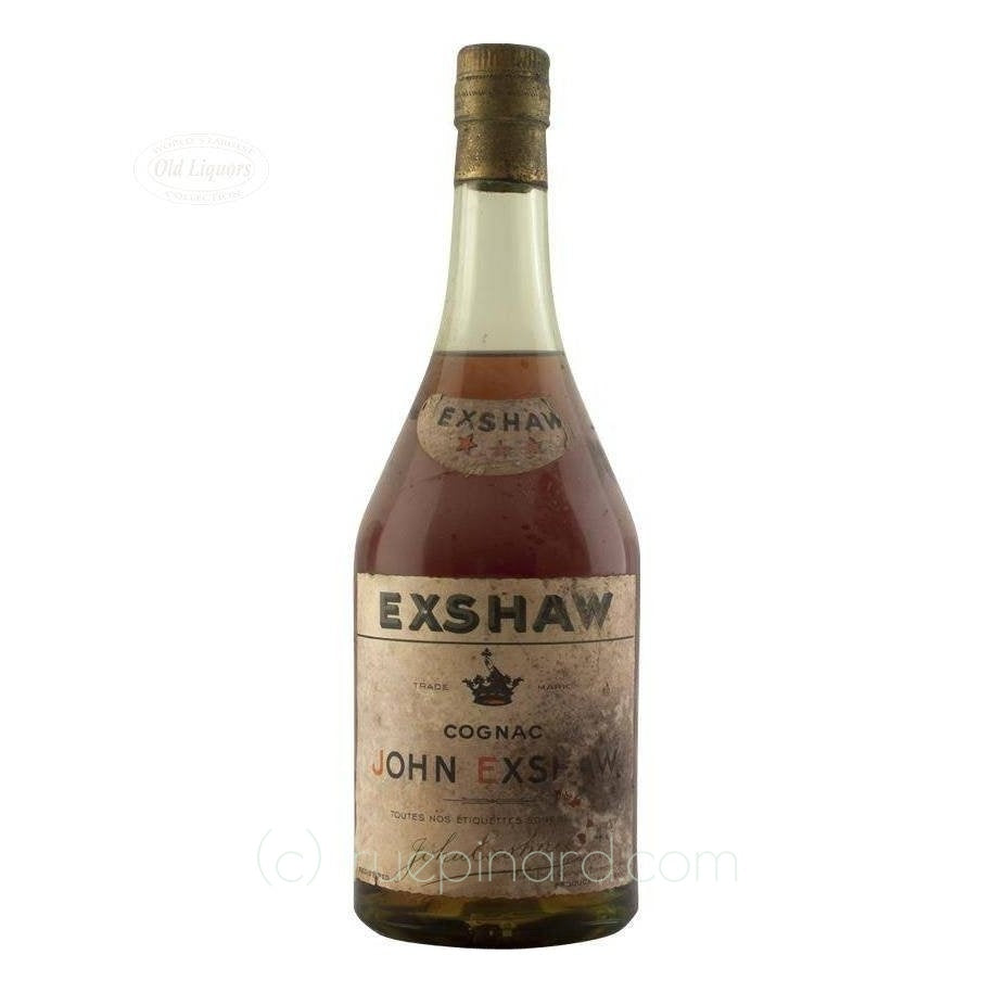 John Exshaw Three Stars Cognac 1930s, Bottled 1970s - Rue Pinard