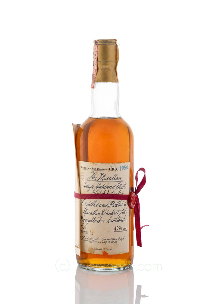 Macallan 1950 Woodbox Red Ribbon Rinaldi - Rue Pinard