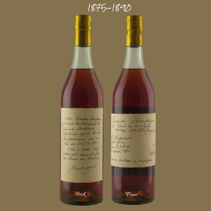 Ragnaud Heritage Mme Paul Ragnaud Grande Champagne Cognac (1875-1890) & 1925 Grande Fine Champagne Cognac by Gaston Briand